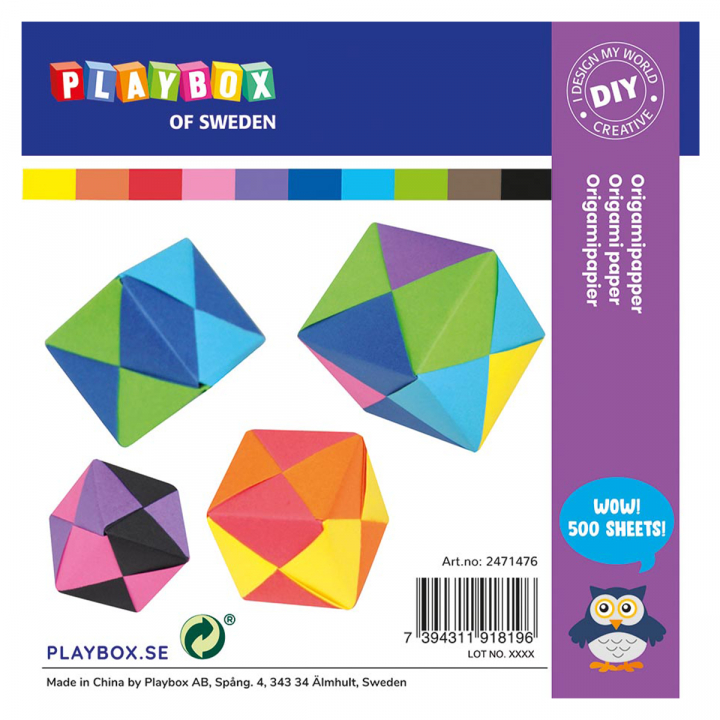 Origami Paper 500 sheets 70 g  in de groep Kids / Leuk en leerzaam / Knutselpapier & Tekenblok voor kinderen bij Voorcrea (126885)
