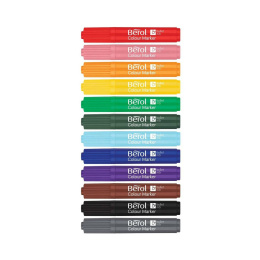 Colour Marker Bullet Tip 12-pack (3 jaar+) in de groep Kids / Kinderpotloden en -stiften / Viltstiften voor kinderen bij Voorcrea (104844)