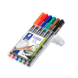 6-pack Lumocolor permanent Fine in de groep Pennen / Labelen en kantoor / Markers bij Voorcrea (110994)