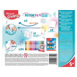 Blow Pen Art Kit in de groep Kids / Kinderpotloden en -stiften / Viltstiften voor kinderen bij Voorcrea (129634)