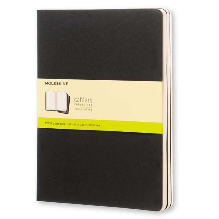 Cahier Notebook XL Black in de groep Papier & Blokken / Schrijven en noteren / Notitieboeken bij Voorcrea (100325_r)