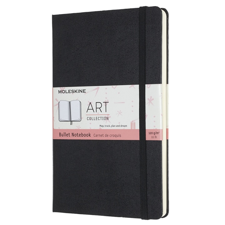 Art Bullet Notebook Large Black in de groep Papier & Blokken / Schrijven en noteren / Notitieboeken bij Voorcrea (100375)