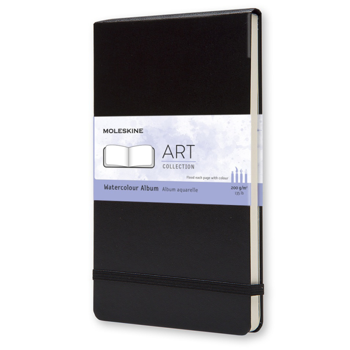 Watercolor ART collection Album Large Black in de groep Papier & Blokken / Tekenblokken / Aquarelblokken bij Voorcrea (100378)