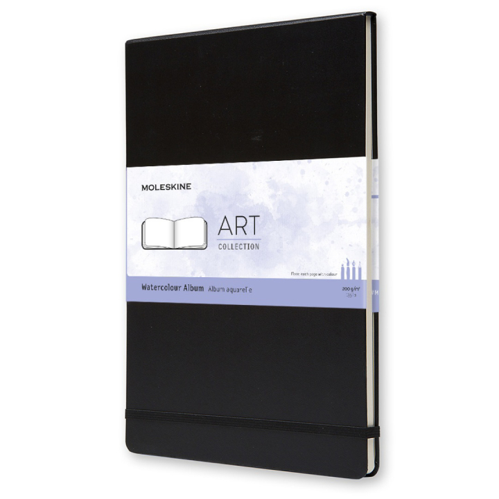 Watercolor ART collection Album A4 Black in de groep Papier & Blokken / Tekenblokken / Aquarelblokken bij Voorcrea (100379)