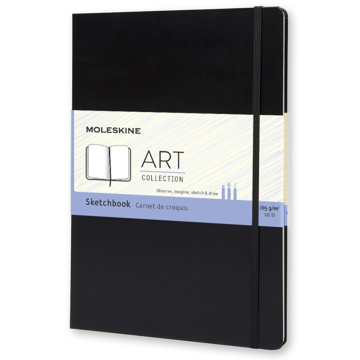 Sketchbook ART collection A4 Black in de groep Papier & Blokken / Tekenblokken / Schetsboeken bij Voorcrea (100383)