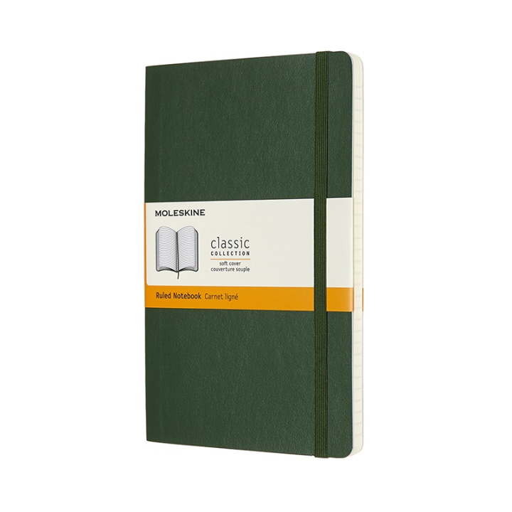 Classic Soft Cover Notebook Large Myrtle Green in de groep Papier & Blokken / Schrijven en noteren / Notitieboeken bij Voorcrea (100392_r)