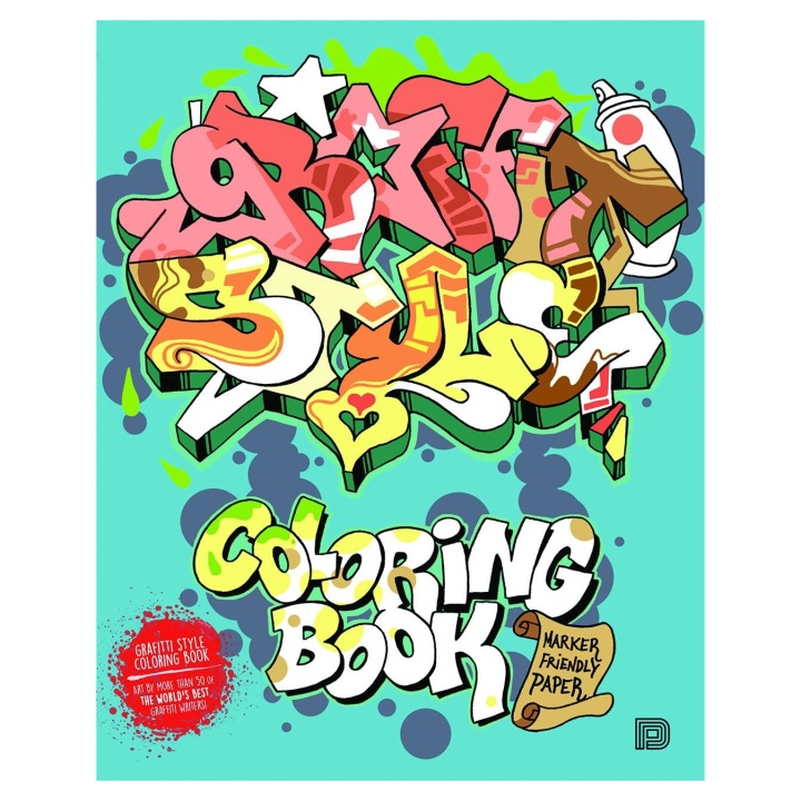 Graffiti Style Coloring Book in de groep Creëren & Hobby / Boeken / Kleurboeken voor volwassenen bij Voorcrea (101373)