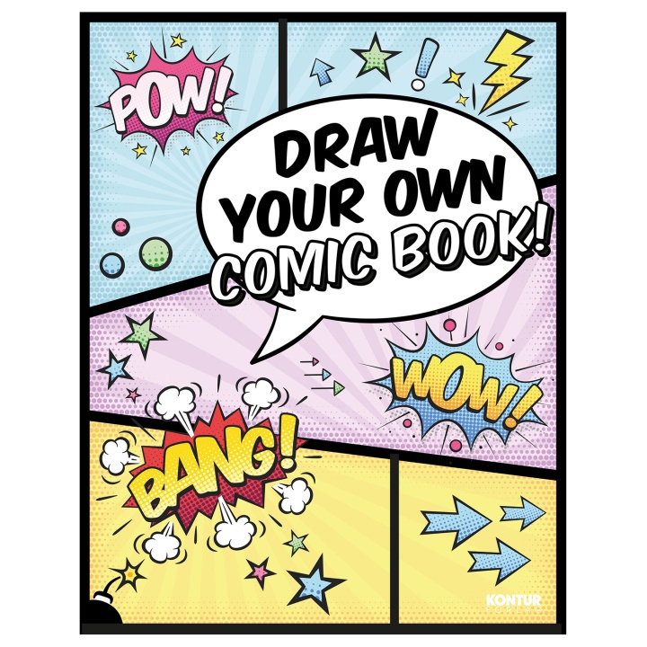 Draw Your Own Comic Book! in de groep Creëren & Hobby / Boeken / Kleurboeken voor volwassenen bij Voorcrea (101375)