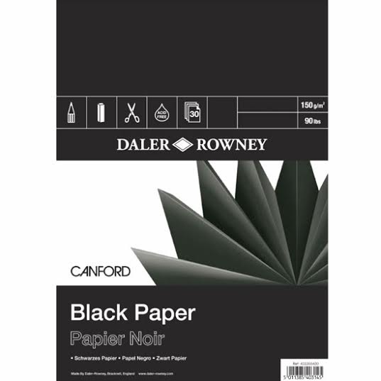 Black Paper A3 in de groep Papier & Blokken / Tekenblokken / Teken- en schetsblokken bij Voorcrea (101446)