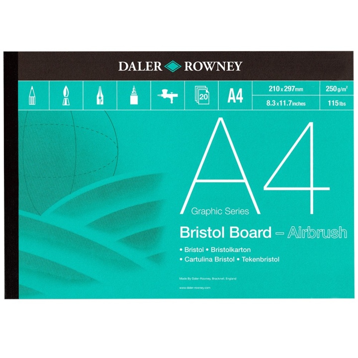 Bristol Board A4 in de groep Papier & Blokken / Tekenblokken / Teken- en schetsblokken bij Voorcrea (101455)