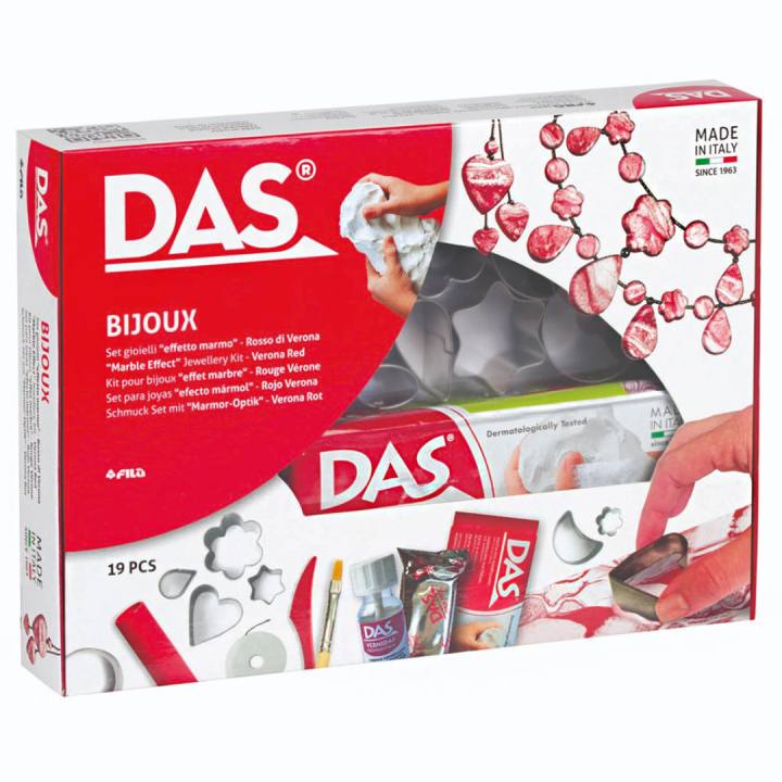 Idea Mix Bijoux Set Black - 19 onderdelen in de groep Creëren & Hobby / Creëren / Modelleren / Luchtdrogende kleien bij Voorcrea (101586)