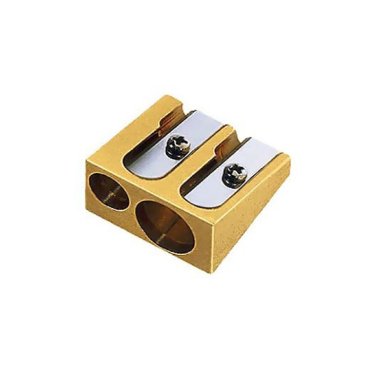 Double Wedge Messing Puntenslijper in de groep Pennen / Accessoires voor pennen / Puntenslijpers bij Voorcrea (102257)