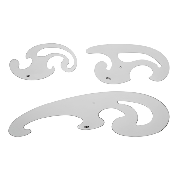 Liniaal French Curve in de groep Creëren & Hobby / Hobbytoebehoren / Linialen / Plastic liniaal bij Voorcrea (102294)