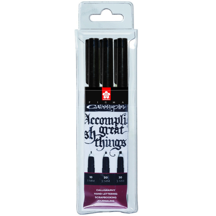 Calligrapher Pen 3-set in de groep Creëren & Hobby / Kalligrafie / Kalligrafiepennen bij Voorcrea (102297)