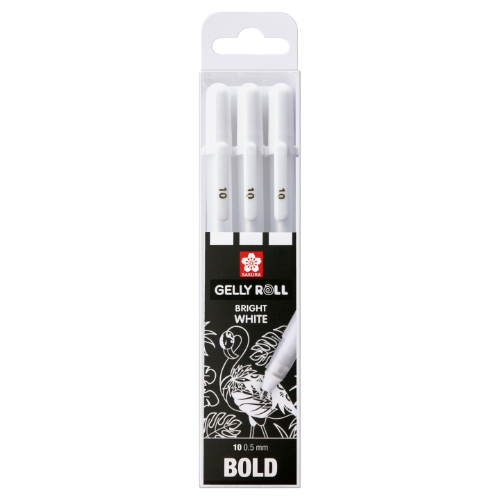 Gelly Roll Basic White 3-pack Bold in de groep Pennen / Schrijven / Gelpennen bij Voorcrea (103537)