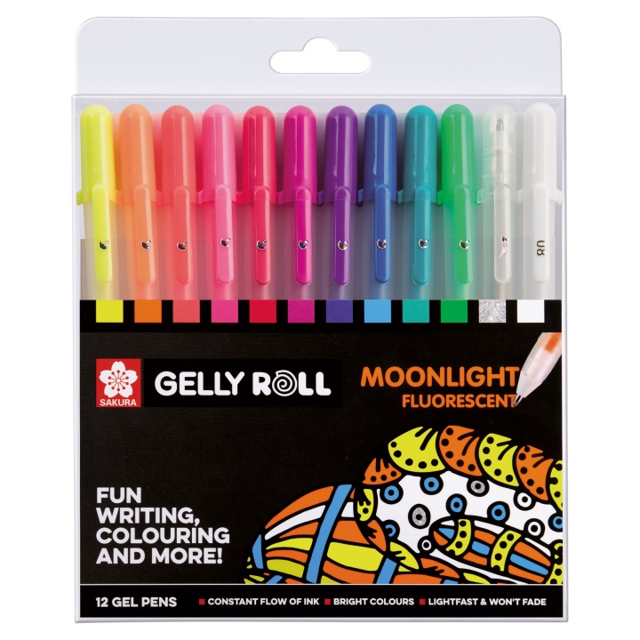 Gelly Roll Moonlight 12-pack in de groep Pennen / Schrijven / Gelpennen bij Voorcrea (103555)