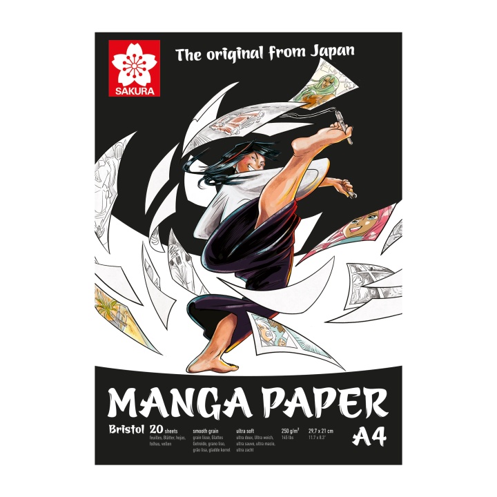 Manga Drawing Pad A4 in de groep Papier & Blokken / Tekenblokken / Teken- en schetsblokken bij Voorcrea (103849)