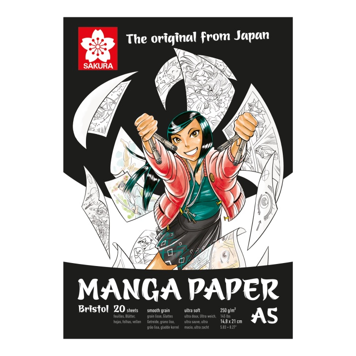 Manga Drawing Pad A5 in de groep Papier & Blokken / Tekenblokken / Teken- en schetsblokken bij Voorcrea (103850)