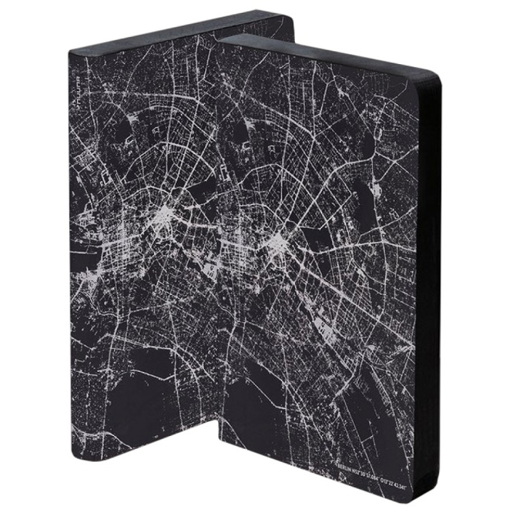 Notebook Graphic Traveller - Nightflight Berlin Silver in de groep Papier & Blokken / Schrijven en noteren / Notitieboeken bij Voorcrea (104890)