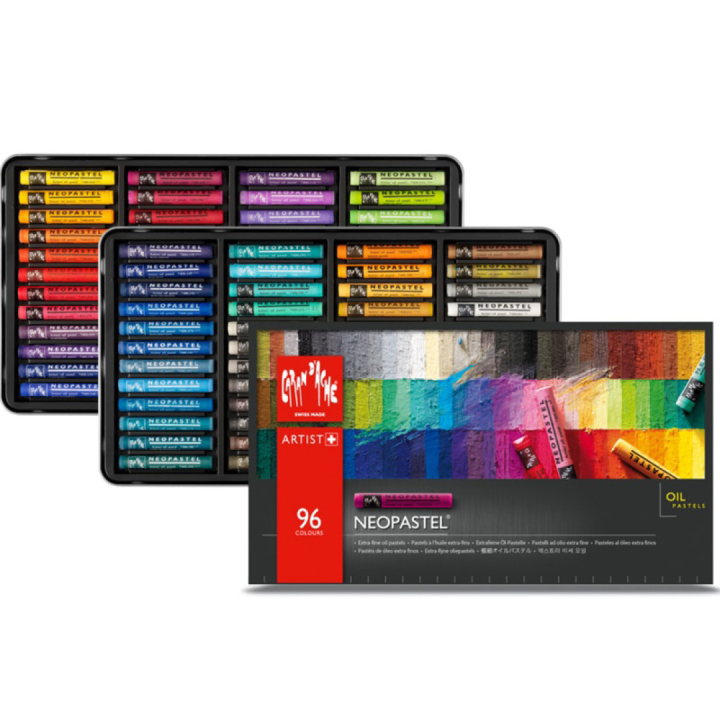 Neopastel 96-set in de groep Kunstenaarsmateriaal / Krijt en potloden / Pastelkrijt bij Voorcrea (104928)