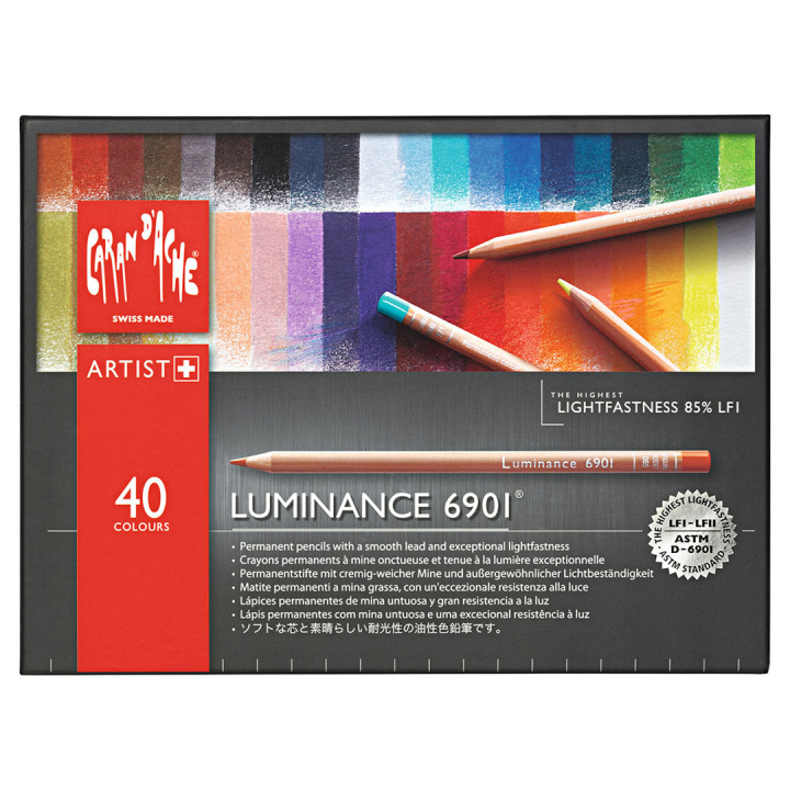 Luminance 6901 40-set in de groep Pennen / Kunstenaarspotloden en -stiften / Kleurpotloden bij Voorcrea (104930)