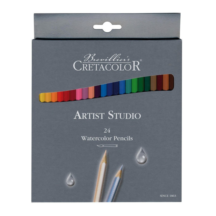 Artist Studio Aquarelpotloden 24-pack in de groep Pennen / Kunstenaarspotloden en -stiften / Aquarelpotloden bij Voorcrea (105027)