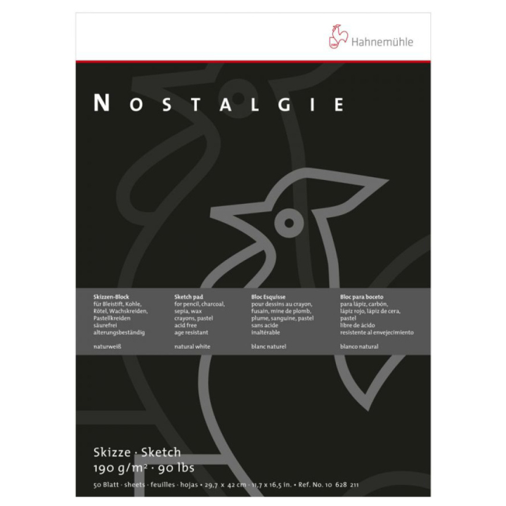 Nostalgie Schetsblok A4 in de groep Papier & Blokken / Tekenblokken / Teken- en schetsblokken bij Voorcrea (105163)