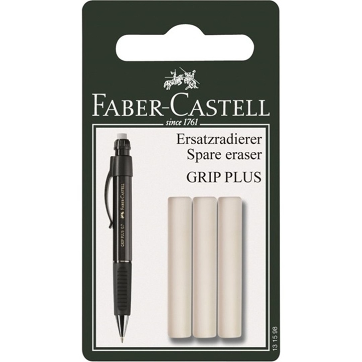 Gumdop Grip Plus 3-pack in de groep Pennen / Accessoires voor pennen / Gummen bij Voorcrea (105979)