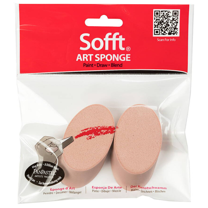 Sofft Art Sponge Round Angle Slice in de groep Kunstenaarsmateriaal / Kunstenaarstoebehoren / Rollers en sponzen bij Voorcrea (106075)