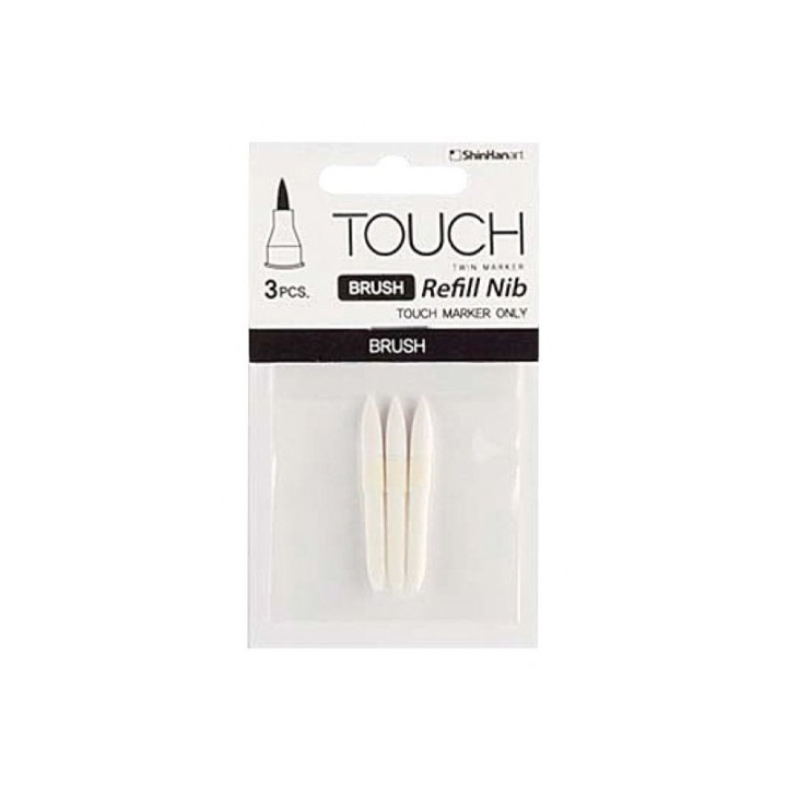Twin Brush Nibs 3-pack in de groep Pennen / Accessoires voor pennen / Toebehoren en reserveonderdelen bij Voorcrea (106201)
