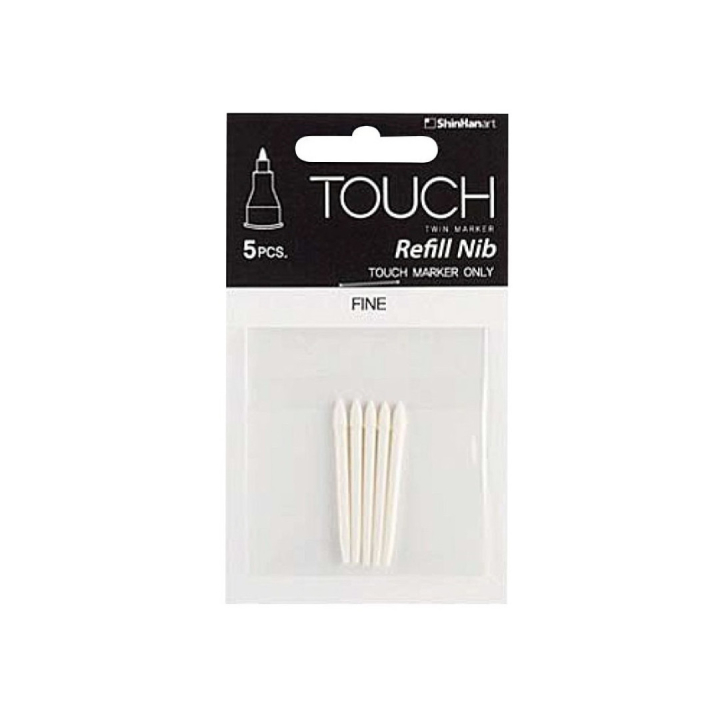 Twin Marker Nibs 5-pack in de groep Pennen / Accessoires voor pennen / Toebehoren en reserveonderdelen bij Voorcrea (106202)
