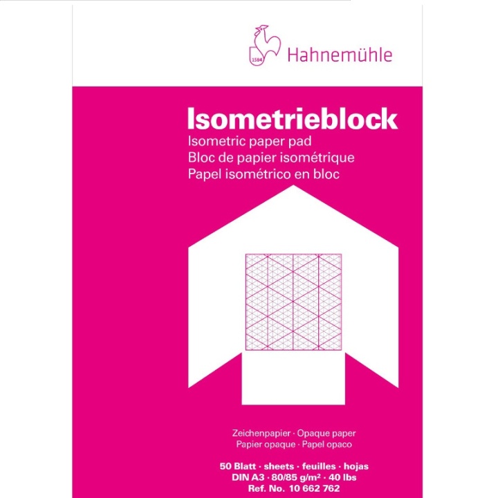Millimeterblok Isometric A4 in de groep Papier & Blokken / Tekenblokken / Tracing en calqueren bij Voorcrea (106221)