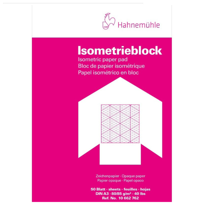 Millimeterblok Isometric A4 in de groep Papier & Blokken / Tekenblokken / Tracing en calqueren bij Voorcrea (106221)