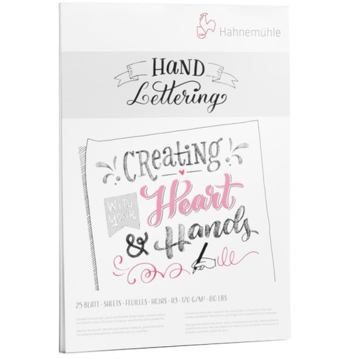 Hand Lettering papier A5 in de groep Papier & Blokken / Tekenblokken / Teken- en schetsblokken bij Voorcrea (106275)