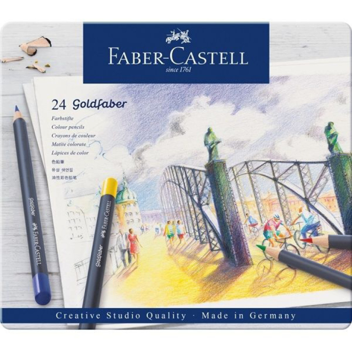 Goldfaber Kleurpotloden 24-set in de groep Pennen / Kunstenaarspotloden en -stiften / Kleurpotloden bij Voorcrea (106638)