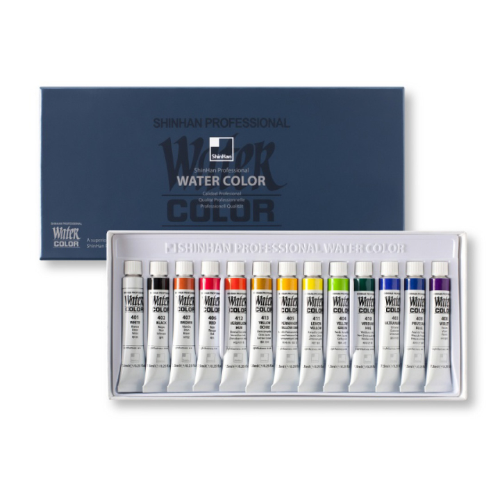 Aquarelverf PRO 7,5ml 13-set in de groep Kunstenaarsmateriaal / Kunstenaarsverf / Aquarelverf / Aquarelverf in tube bij Voorcrea (107246)