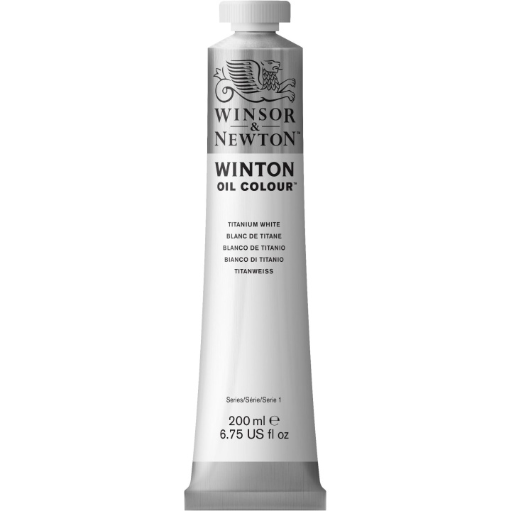 Winton Olieverf 200 ml Zinc white 748 in de groep Kunstenaarsmateriaal / Kunstenaarsverf / Olieverf bij Voorcrea (107445)