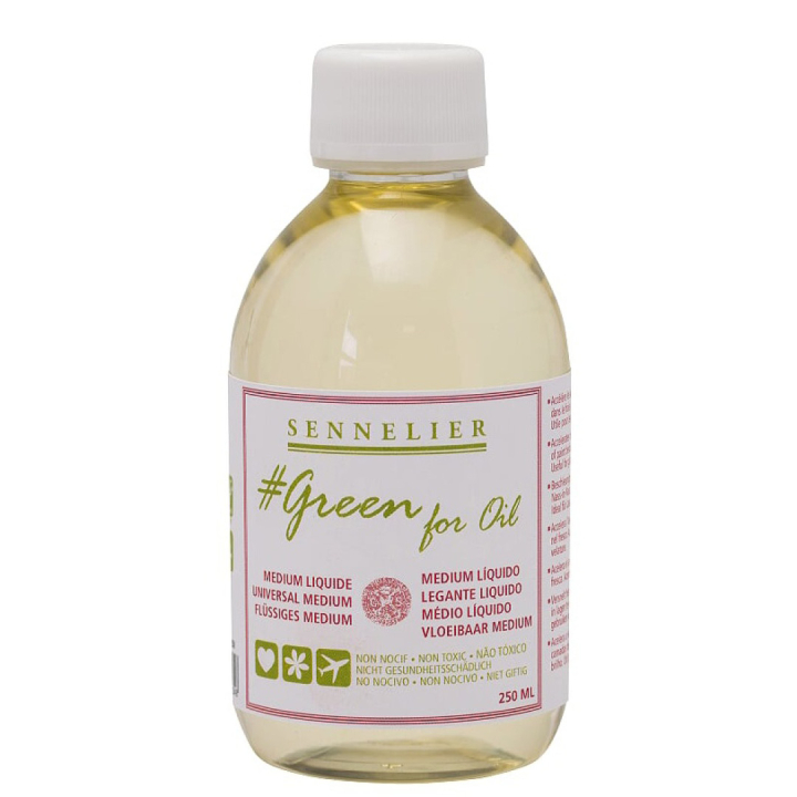 Green For Oil Liquid Medium 250 ml in de groep Kunstenaarsmateriaal / Schildermedia en vernis / Oliemedium bij Voorcrea (107500)