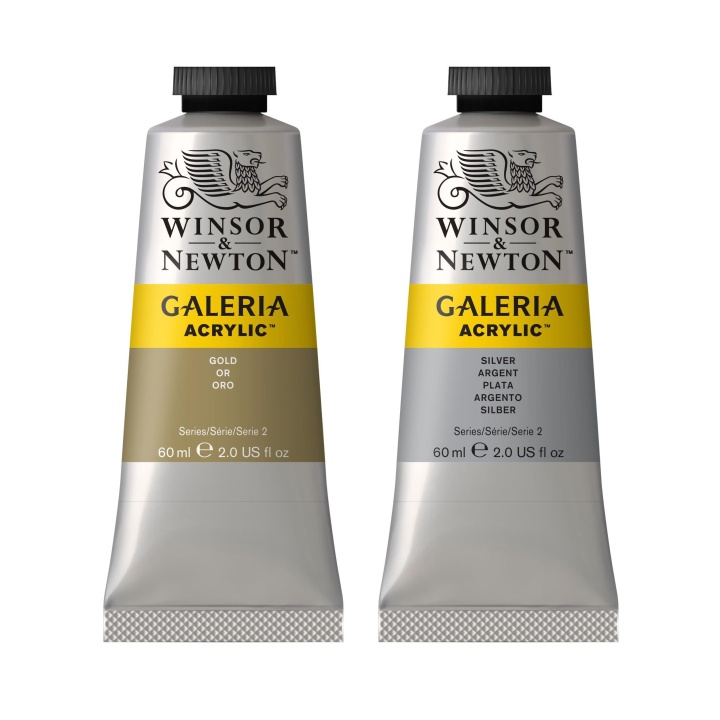 Galeria Acrylverf Metallic 60 ml in de groep Kunstenaarsmateriaal / Kunstenaarsverf / Acrylverf bij Voorcrea (107788_r)