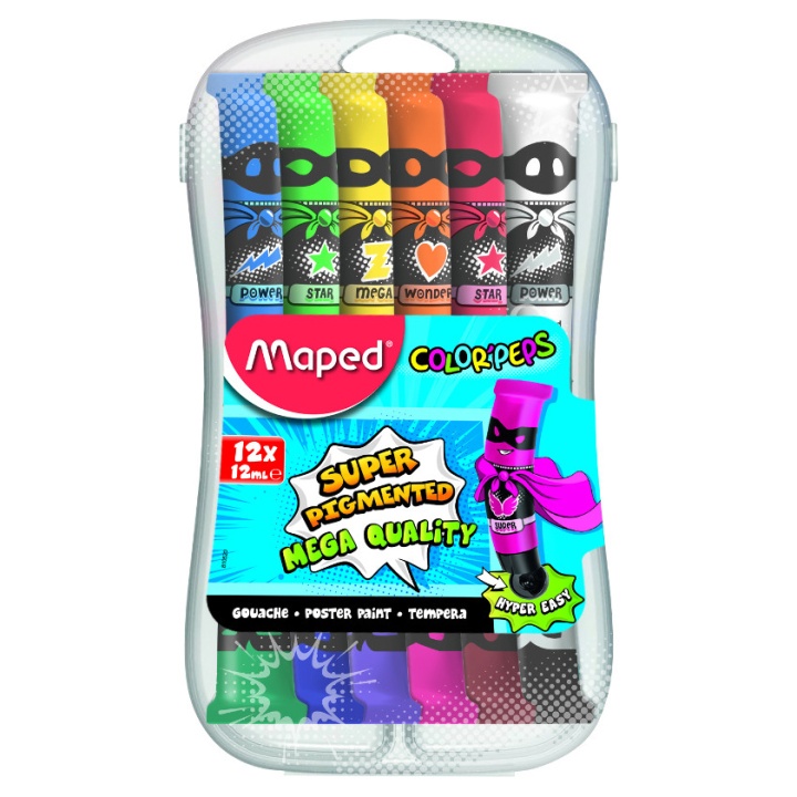 Color'Peps Gouacheverf 12-set (3 jaar+) in de groep Kids / Knutselspullen en verf voor kinderen / Kinderverf bij Voorcrea (108760)