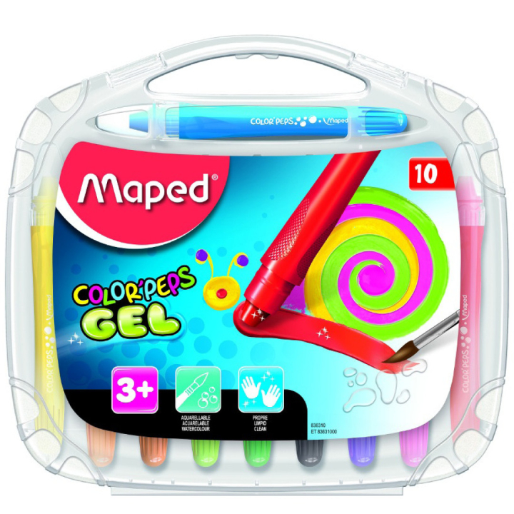 Color'Peps Gelkrijtjes 10-set (3 jaar+) in de groep Kids / Kinderpotloden en -stiften / Kinderkrijtjes bij Voorcrea (108769)
