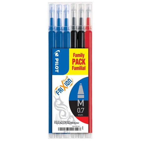 Vulling/Refill FriXion 0,7 6-pack in de groep Pennen / Accessoires voor pennen / Vullingen en refills bij Voorcrea (109389_r)