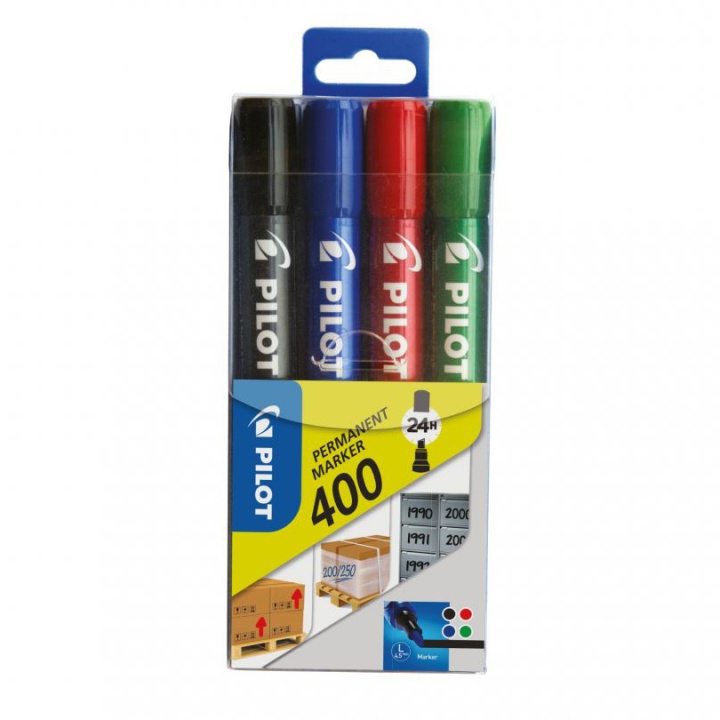 Permanent Marker 400 - 4-pack in de groep Pennen / Labelen en kantoor / Markers bij Voorcrea (109705)
