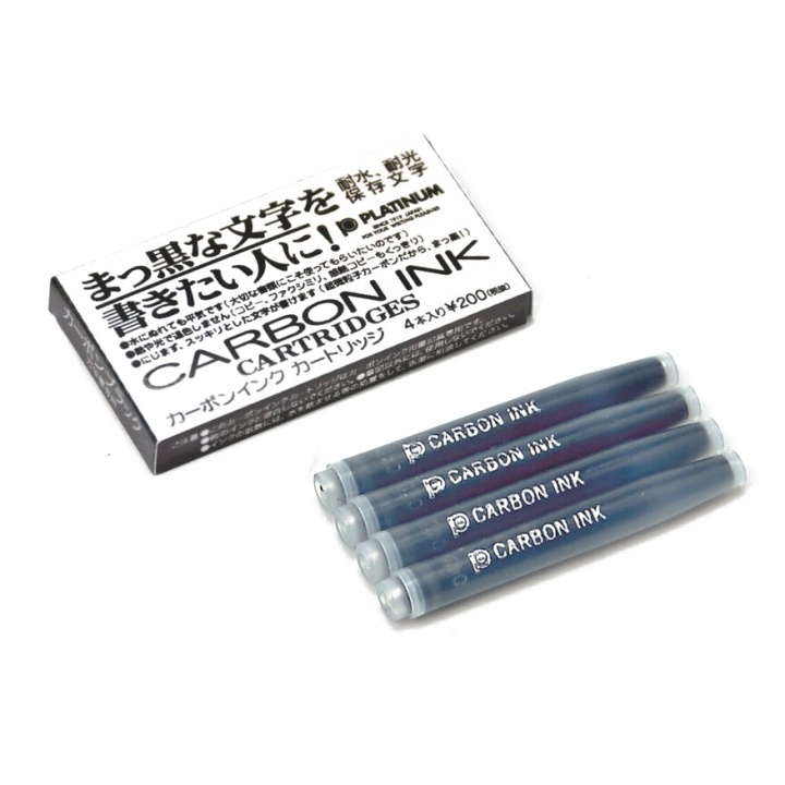 Carbon Ink Vulpenvullingen 4-pack in de groep Pennen / Accessoires voor pennen / Vullingen en refills bij Voorcrea (109788)