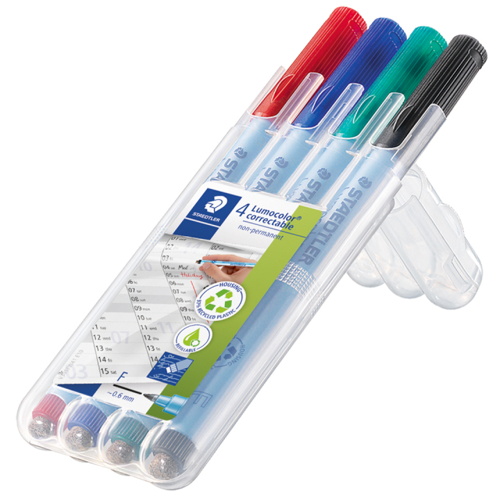 4-pack Lumocolor Correctable in de groep Pennen / Labelen en kantoor / Markers bij Voorcrea (110980_r)