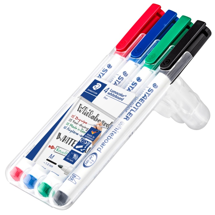 4-pack Lumocolor Whiteboard Medium in de groep Pennen / Labelen en kantoor / Whiteboardstiften bij Voorcrea (110983)