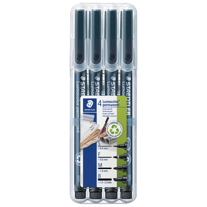 4-pack Lumocolor permanent in de groep Pennen / Labelen en kantoor / Markers bij Voorcrea (111029)