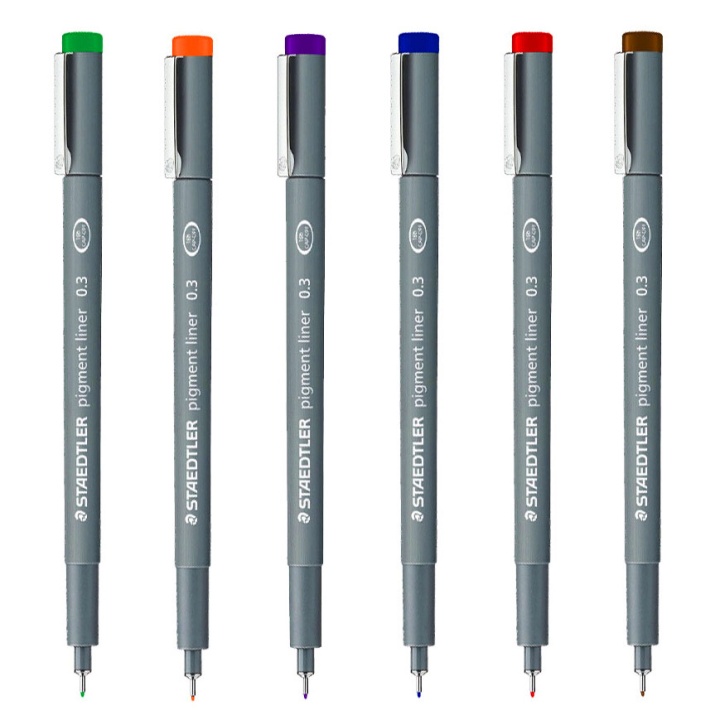 Pigment Liner Color 0.3mm Blue in de groep Pennen / Schrijven / Fineliners bij Voorcrea (111209)