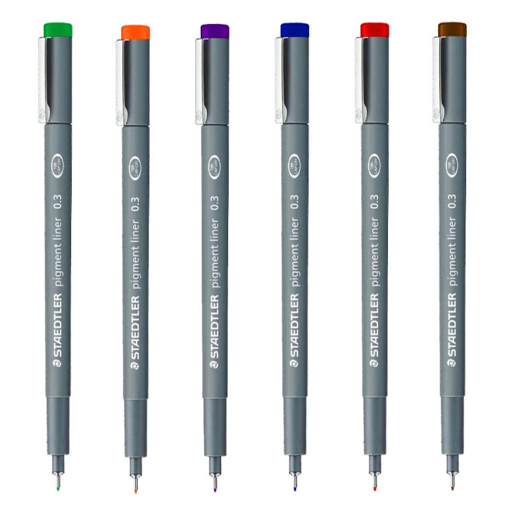 Pigment Liner Color 0,3 mm in de groep Pennen / Schrijven / Fineliners bij Voorcrea (111209_r)