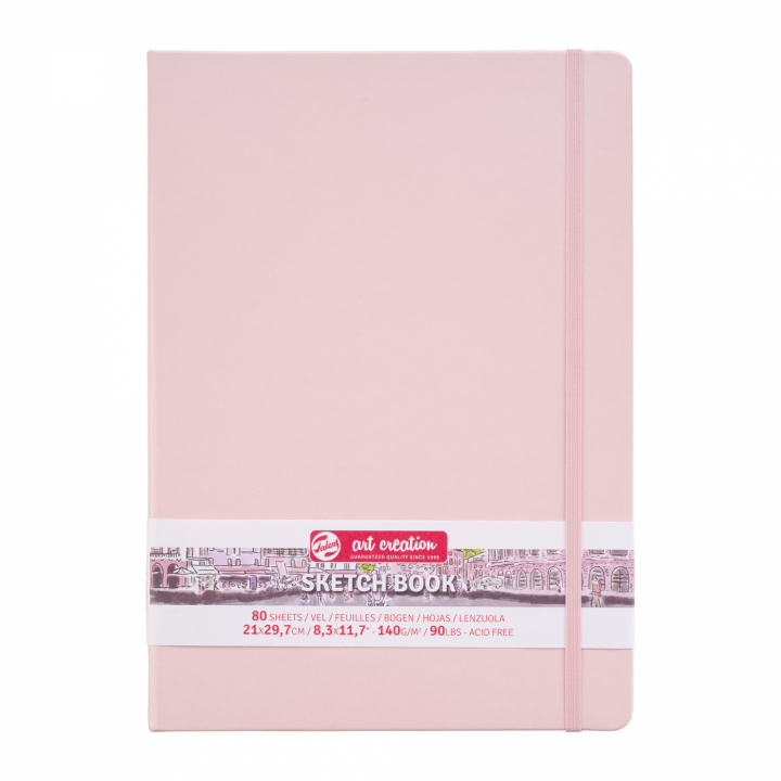Sketchbook A4 Pastel Pink in de groep Papier & Blokken / Tekenblokken / Schetsboeken bij Voorcrea (111768)
